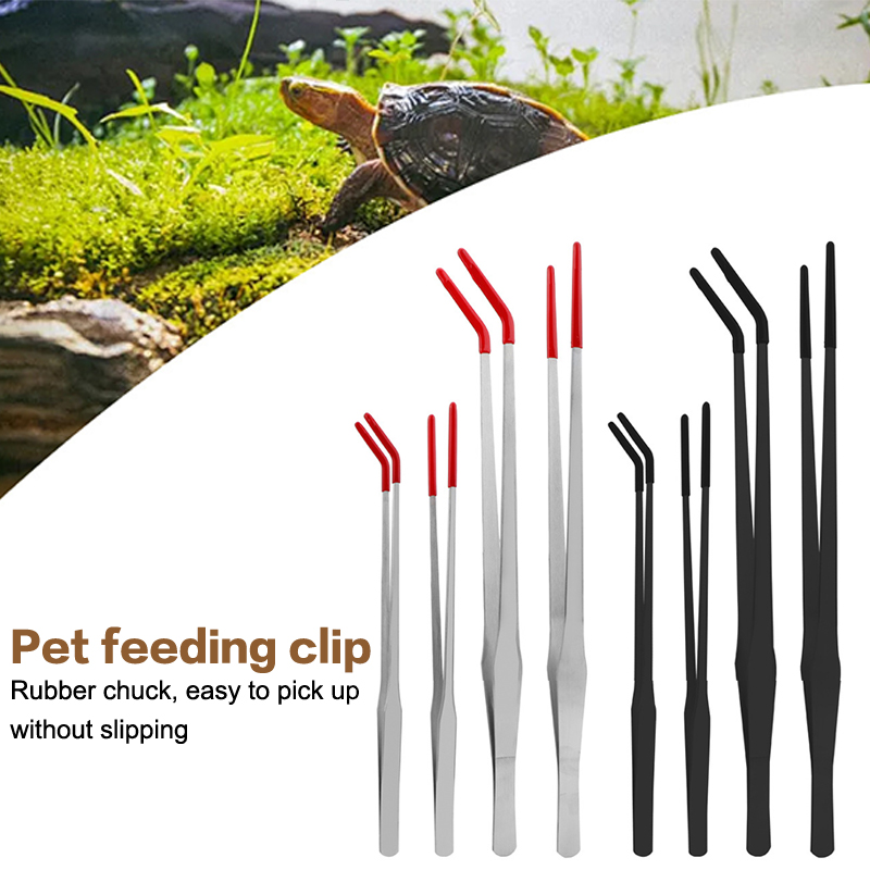 전문 수족관 도구: 스테인리스 스틸 핀셋, 고무 그립이 - Feeding Tong Stainless 리뷰 및 가격