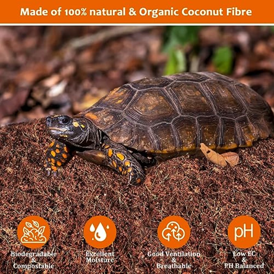 파충류를 위한 천연 코코넛 섬유 매체 - 파충류, 거북 - Substrate Coconut Fiber 리뷰 및 가격