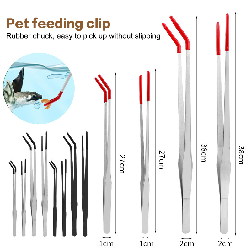 고무 팁이있는 스테인레스 스틸 파충류 먹이 집게 수족관 - Feeding Tong Stainless 리뷰 및 가격